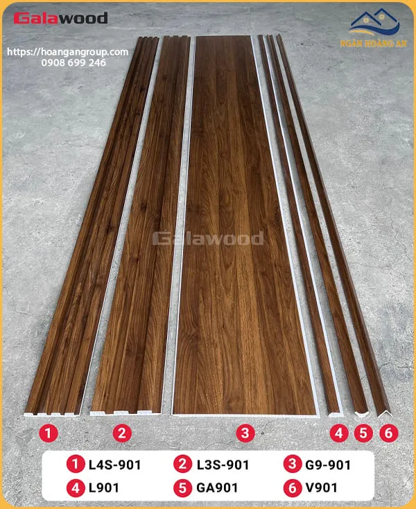 Tấm Nhựa Ốp Tường Ốp Trần Nano Giả Gỗ Galawood G9-901